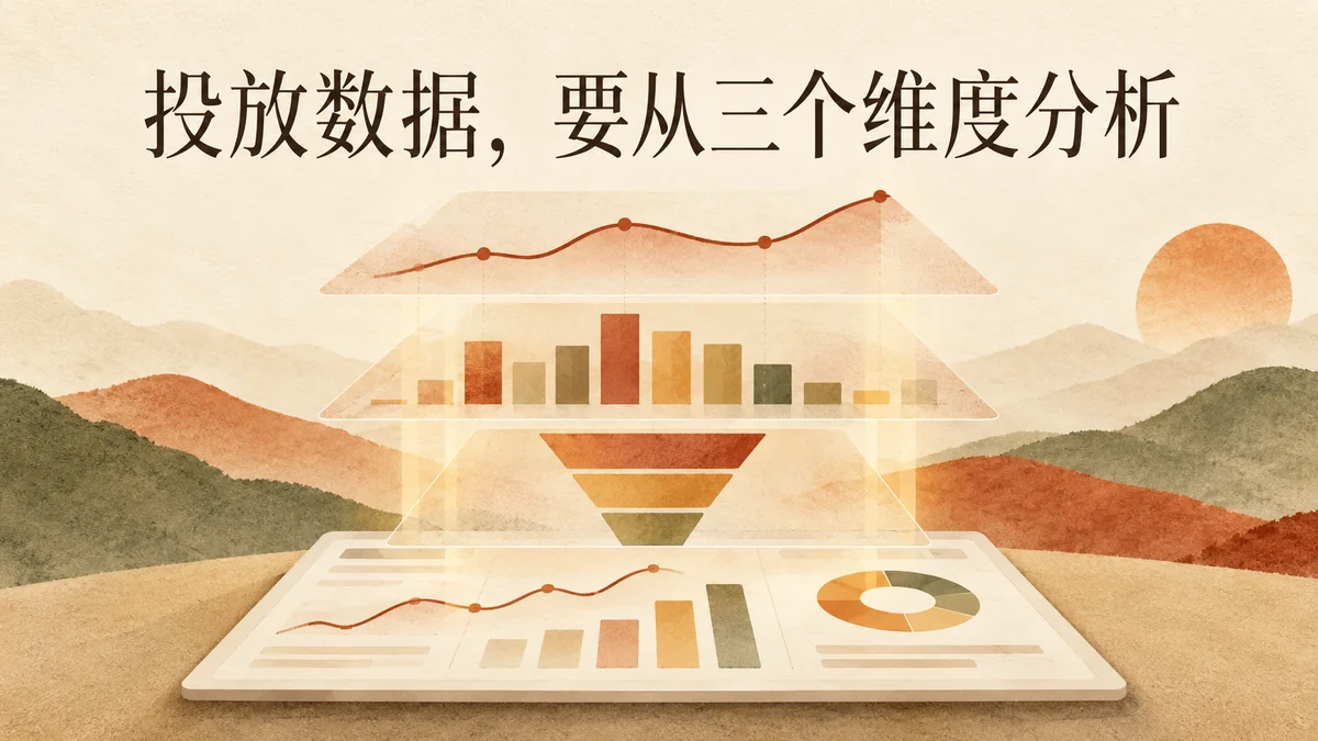 做投放数据分析，不能只看消耗和转化，高手会从这3个方面分析封面