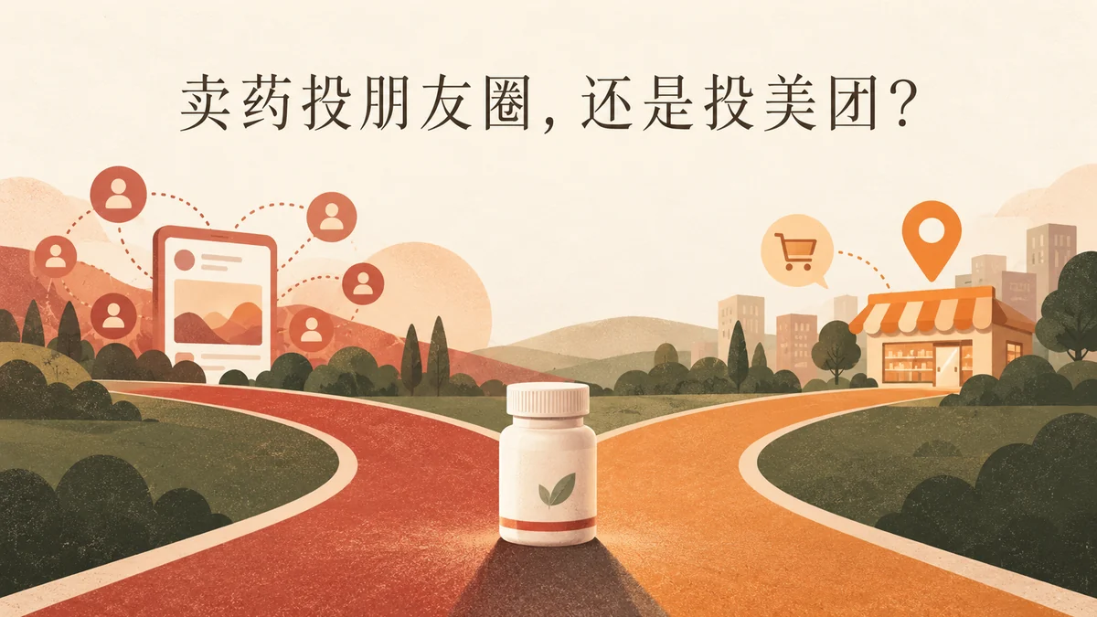 一个药品老板问我:卖药到底投朋友圈,还是投美团?封面